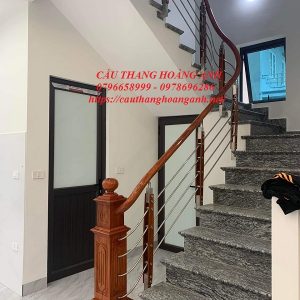 cầu thang suốt inox tay vịn nhựa
