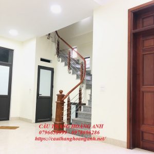 Mẫu inox tay nhựa thi công tại Hà Đông