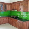 Kính ốp bếp màu xanh non mẫu 1