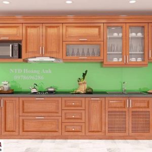 Kính ốp bếp màu xanh non mẫu 2