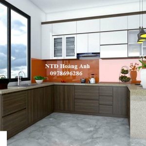 Báo giá kính màu ốp bếp