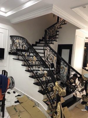 cầu thang sắt nghệ thuật 01