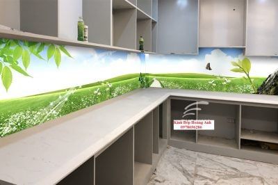 Tranh kính ốp bếp tại Hà Nội