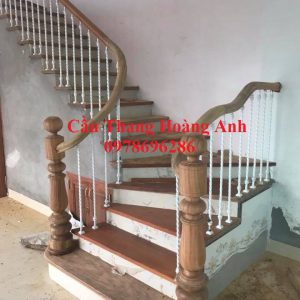 Cầu thang sắt đơn giản sơn tĩnh điện