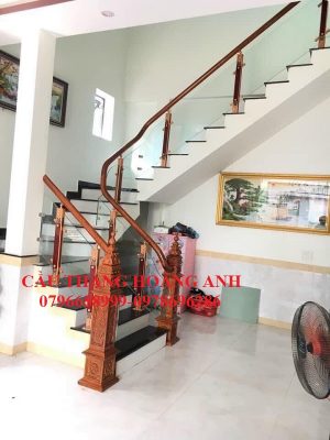 Thi công cầu thang kính tại Gia Lâm Hà Nội