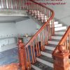 Thi công cầu thang gỗ tại Hoài Đức