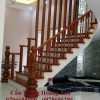 Thi công cầu thang gỗ tại Thạch bàn