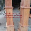 Trụ gỗ vuông trơn gỗ gõ đỏ 26